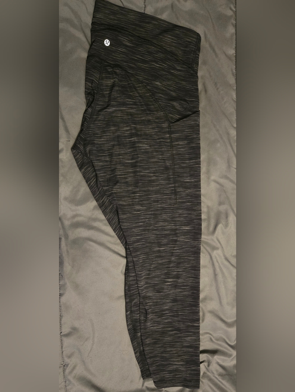 Lululemon Gray Athletic Leggings With Pockets